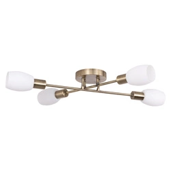 Lampa Sufitowa Tosca 4xE14 Max.40W Patyna Metal/Białe Szkło 9033411