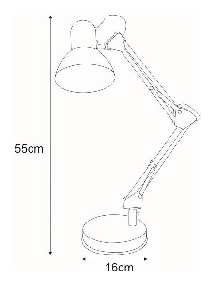 Lampka biurkowa K-MT-COSMO BIAŁY z serii COSMO