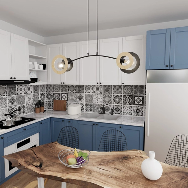 Lampa wisząca Emibig SKIVA 2 BL 1409/2