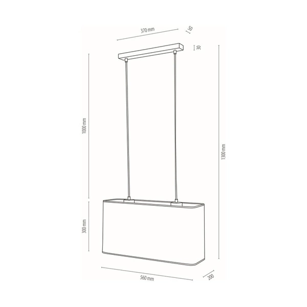 Boho Lampa Wisząca 2xE27 Max.40W Dąb Olejowany/Transparentny PVC/Beżowy 872910274