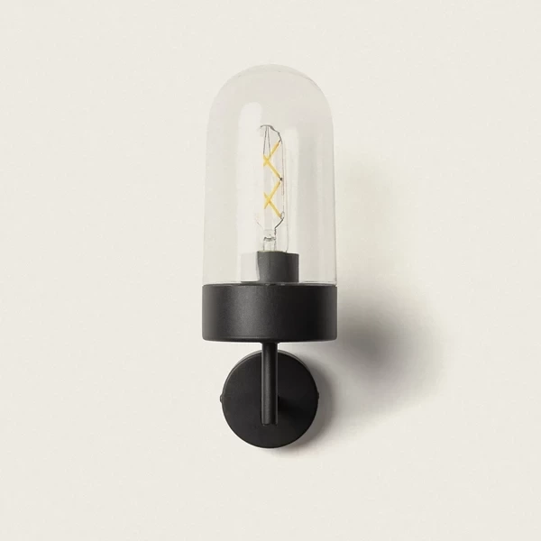 Kinkiet zewnętrzny Czarny Kalasyczny IP44 Abruzzo Luca E27 30cm