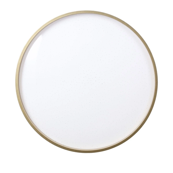 Florida lampa sufit. plafon czarno złoty+biały 18w led 33 cm klosz biały sky ef