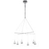 Lampa wisząca Telesto śr. 63cm 30W LED barwa ciepła 3000K | chrom