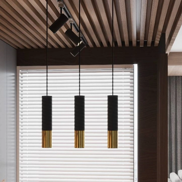 Kinkiet LOOPEZ czarny/złoty SL.0950