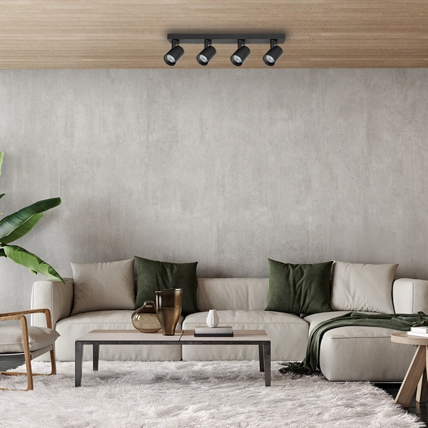 Oprawa Volf Spot Czarny 4xGU10