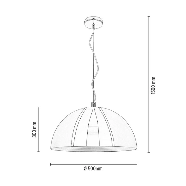 Lampa wisząca MADS miedziana 50cm 1632113