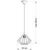 Lampa Wisząca POMPELMO, Naturalne Drewno, E27 60 W, SL.0393