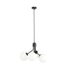 Lampa wisząca Emibig NOVA 4 Czarny/OPAL 1138/4