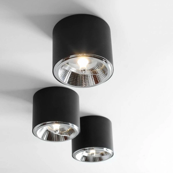 Aldex Lampa sufitowa BOT 1047PL_G, czarna, 1x35W GU10