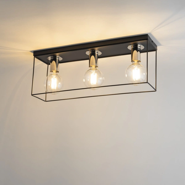 Lampa Sigma VOX 3 Plafon czarny/srebrny 40700