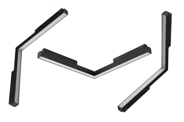 Azzardo ALFA SAGA TRACK MAGNETIC CORNER B 24W 4000K BK 4619