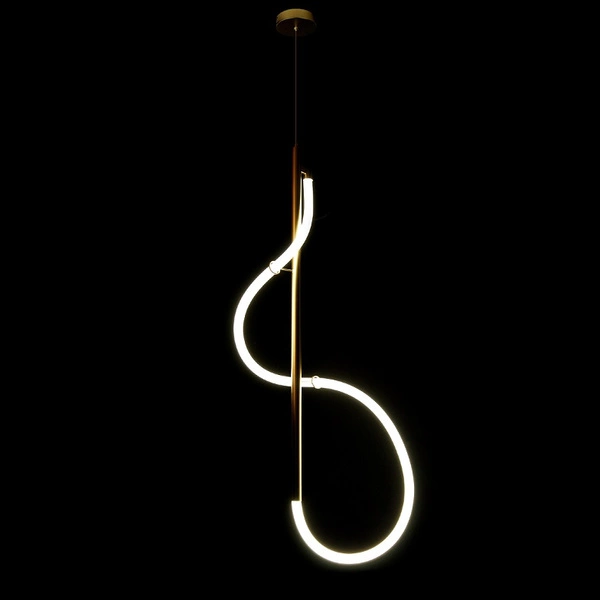 Designerska lampa LED SNAKE wężyk 21,5W zmienna barwa PILOT | złoty