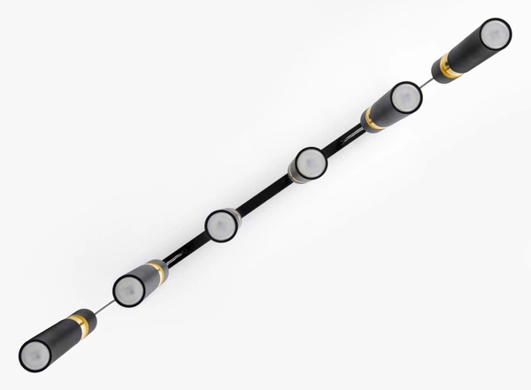 Nowoczesna Lampa wisząca ALAS wys. 120cm 6xG10 14W IP20 | Złoty