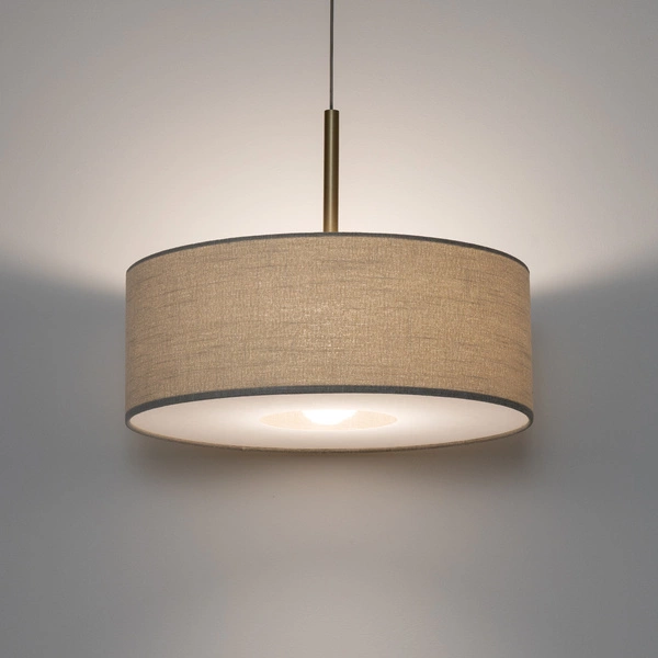 Lampa wisząca SANTANA M E27 wys.130cm szer.50cm | Kremowy 11652