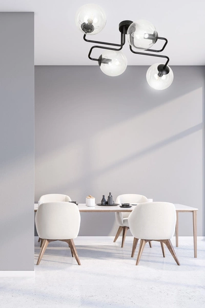 Lampa sufitowa Emibig BRENDI 4 BL TRANSPARENT 831/4