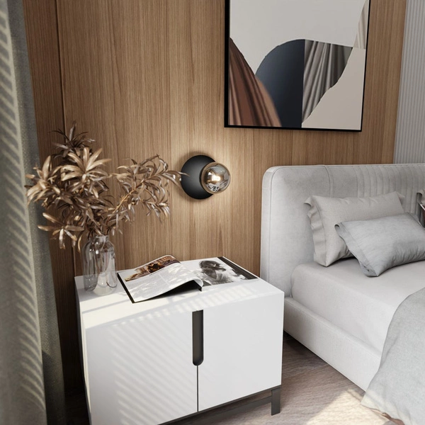 Kinkiet Emibig OSLO K1 Czarny/GRAFIT 1186/K1