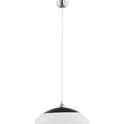 Lampa wisząca ALFA BEN CZARNO-BIAŁA 1xE27 36cm | 9185