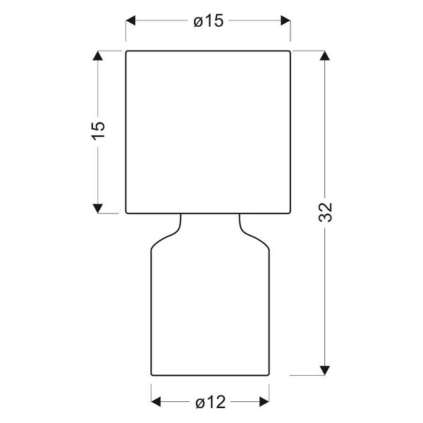Lampa gabinetowa/stołowa/nocna INER 41-79855 ceramiczna różowa/abażur biały 1x40W E14