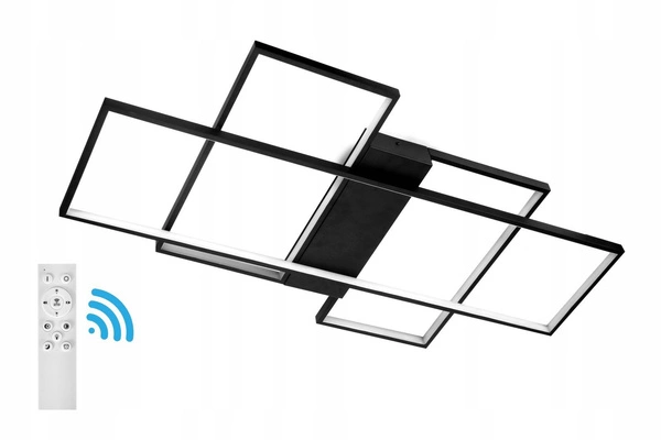 Plafon INNOVATIVE 123W + Pilot | Czarny