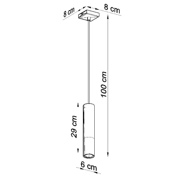 Lampa wisząca LOOPEZ 1 czarny/miedź SL.0946