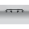 Nowoczesna lampa sufitowa OCULARE 4L SL.0447 Czarna 4xGU10