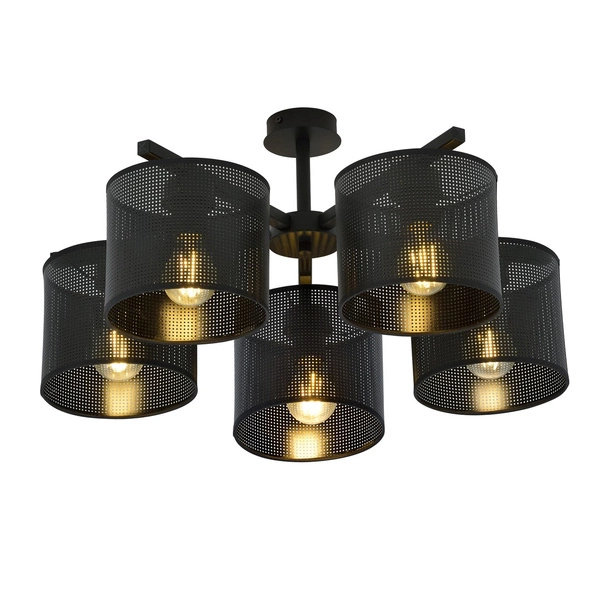 Lampa sufitowa Emibig JORDAN 5 Czarny 1143/5