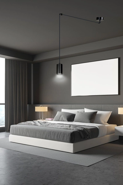 Lampa wisząca Emibig TRAKER 1 BL/Czarny 524/1