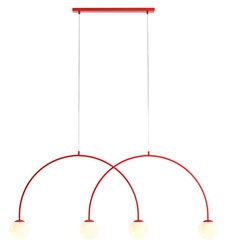 Aldex LAMPA WISZĄCA UNA 4 RED CHILLI L 1116L19_L