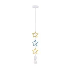 STARS LAMPA WISZĄCA 1X20W E27 IQ KIDS ZŁOTY+NIEBIESKI