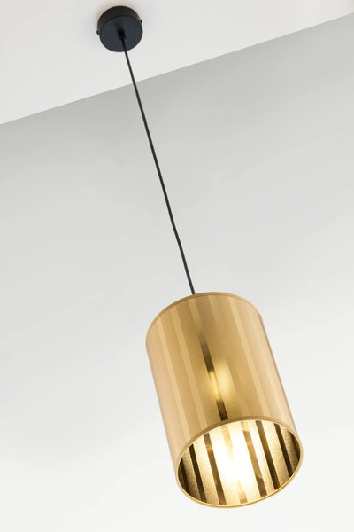 Klasyczna Lampa wisząca CORTINA wys. 100cm 1xE27 15W IP20 | złoty