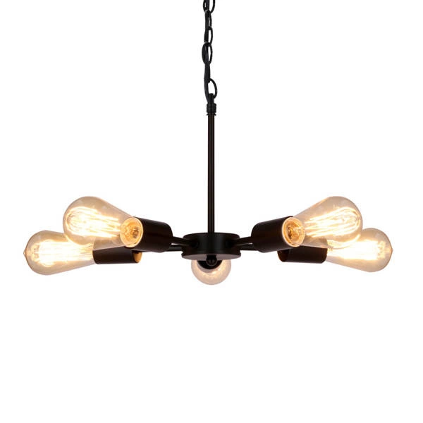 Lampa wisząca SPARTA, 35-09388, czarna, 5x60W E27