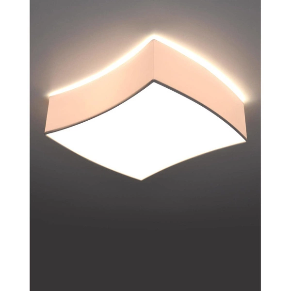 Plafon SQUARE 1, SL.1054, biały, 2x60W E27