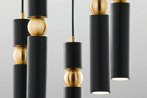 Nowoczesna Lampa wisząca ALAS wys. 35-136cm 5xG10 14W IP20 | Złoty