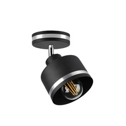 Lampa ścienna/sufitowa WAMA, czarny/srebrny, 1x40W E27