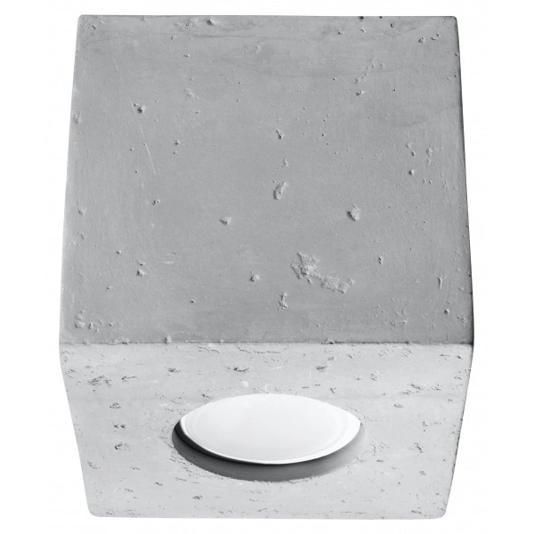 Plafon betonowy QUAD SL.0489 1xGU10 szary