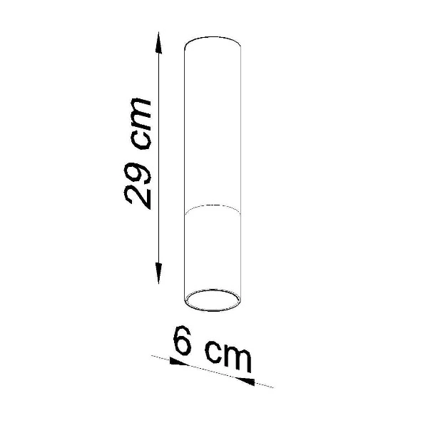 Plafon LOOPEZ czarny/miedź SL.0945