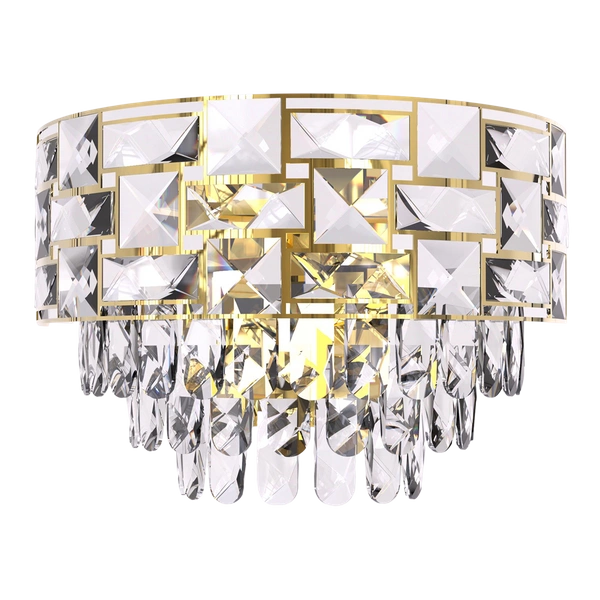 Kinkiet LUXURIA, złoty/transparentny, 2x40W E14, ML8893