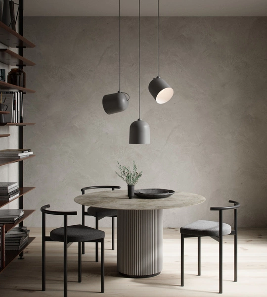 Lampa wisząca ANGLE E27 Metal | Szary