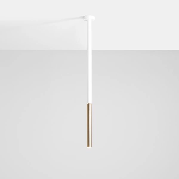 Aldex Lampa sufitowa STICK 1067PL_G_M, biały/złoty, 1x35W G9