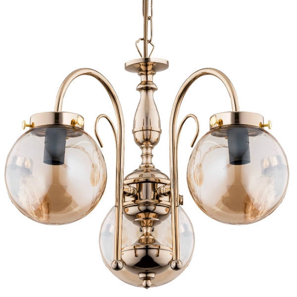 Żyrandol ALFA HERO ZŁOTA 3xE14 51cm | 28273