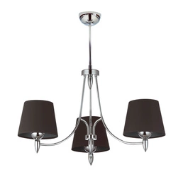 Klasyczny Żyrandol GALAXY wys. 60cm 3xE27 15W IP20 | Chrom