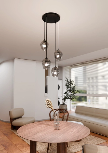 Lampa wisząca Emibig ISTAR 4 BL PREMIUM GRAFIT 680/4PREM