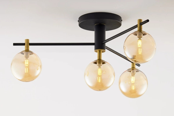 Nowoczesna Lampa sufitowa FIGARO wys. 34cm 4xG9 14W IP20 | Złoty