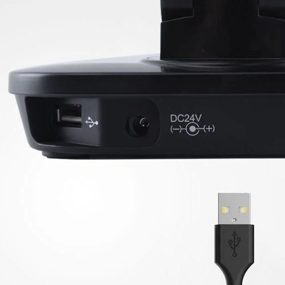 Lampa biurkowa LIGHT06 czarana z ładowarką indukcyjną