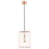 Druciana lampa kratka LENKA COPPER miedź śr. 27cm