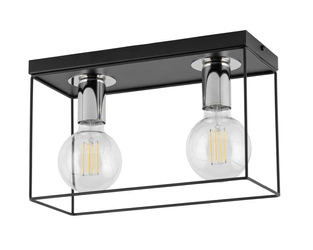 Lampa Sigma VOX 2 Plafon czarny/srebrny 40699