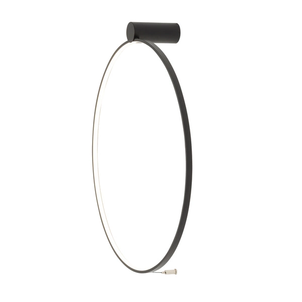 Kinkiet/lampa sufitowa CIRCOLO LED śr. 60cm 21W barwa ciepła 3000K | czarny 10815