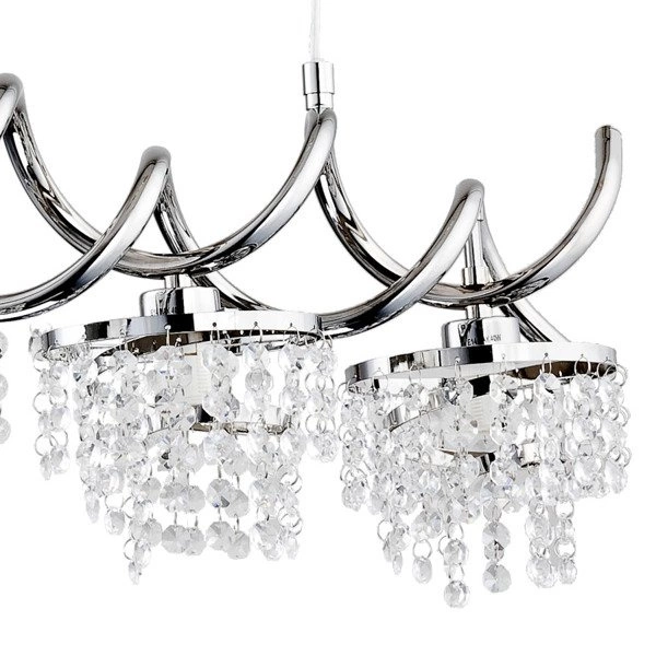 Lampa wisząca ALFA HELISA CHROM 4xE14 15cm | 60177