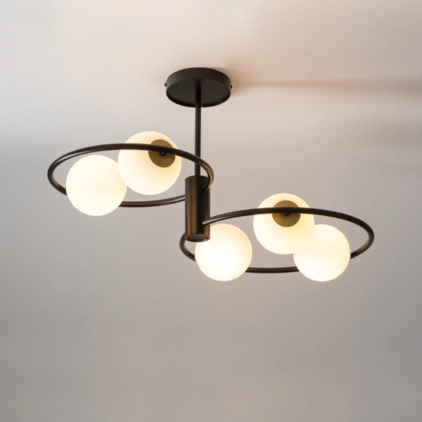 Lampa Sigma AQUA 5 plafon czarny 33468