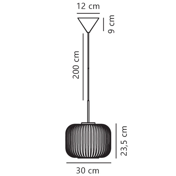 Lampa wisząca MILFORD E27 40W Szkło | Biały opal